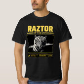 RAZTOR – Savage Tiger Alpha Warrior T-Shirt | Wut (Vorderseite)