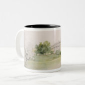 Razumovsky Palast (Bleistift u. w/c) Zweifarbige Tasse (Vorderseite Links)