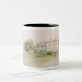 Razumovsky Palast (Bleistift u. w/c) Zweifarbige Tasse (Mittel)