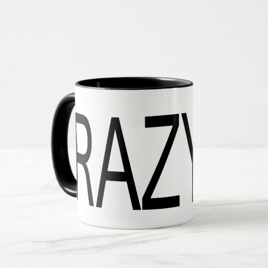 RAZY Tasse (Vorderseite Links)