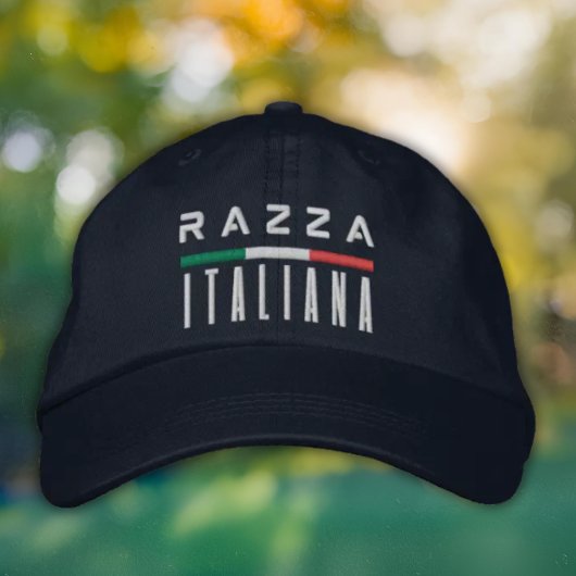 Razza Italiana - Embroidered Italian Pride Hat Bestickte Baseballkappe