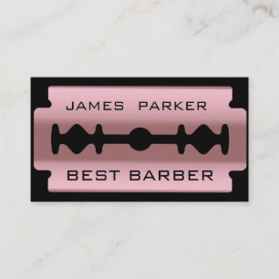 Razzia Blade Rose Gold Barber Moderne Frisur Styli Visitenkarte