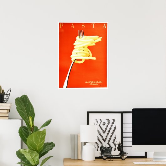 RAZZIA PASTA Al Pentolino Kunst, Dichtung und Musi Poster (Heimbüro)