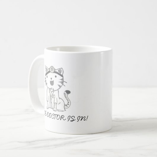 Razzle Dazzle Cat Doctor Kaffeetasse (Vorderseite Links)