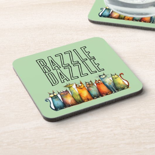 Razzle Dazzle Getränkuntersetzer Getränkeuntersetzer (Linke Seite)