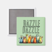 Razzle Dazzle Kühlschrankmagnet (Vorderseite/Rückseite)