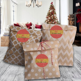 Razzle Dazzle Weihnachts-Glitzer Polka Dots Custom Runder Aufkleber