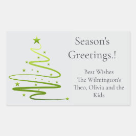 Razzle Dazzle Weihnachtsfeiertag eckiges Geschenke Rechteckiger Aufkleber