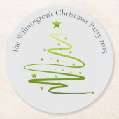 Razzle Dazzle Weihnachtsfest Party Runder Pappuntersetzer (Vorderseite)