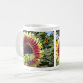 Razzmatazz-Sonnenblume Kaffeetasse (Vorderseite Links)