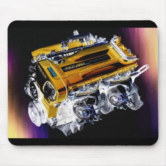 RB26 Twin Turbo Motor Mousepad (Vorne)