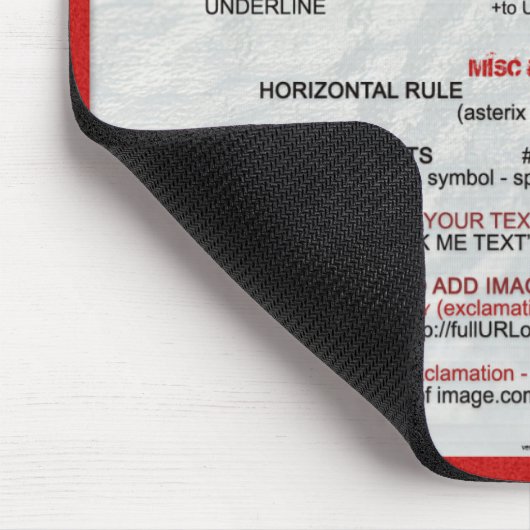 RB CheatSheet Mousepad (Ecke)