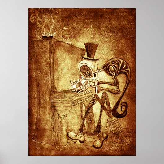 RB des Klavierspielers Poster (Vorne)