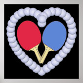 RB Ping Pong Paddle Heart Poster (Vorne)