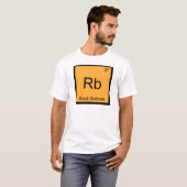 Rb - Rock Bottom Funny Chemical Element Symbol T T-Shirt (Vorne ganz)