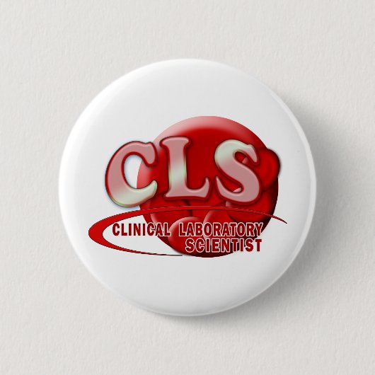 RBC CLS KLINISCHES LABORWISSENSCHAFTLICHES SWOOSH- BUTTON (Vorderseite)