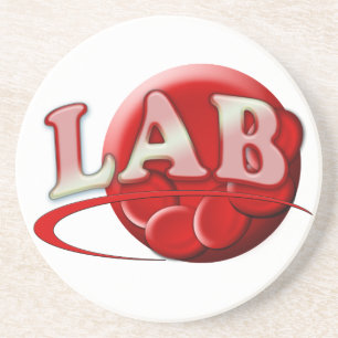 RBC LABORATORY LOGO RED BLOOD CELLS SANDSTEIN UNTERSETZER