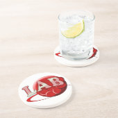 RBC LABORATORY LOGO RED BLOOD CELLS SANDSTEIN UNTERSETZER (Seite)