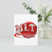 RBC MLT LABORATORY SWOOSH LOGO - MED LABRADOR TECH POSTKARTE (Stehend Vorderseite)