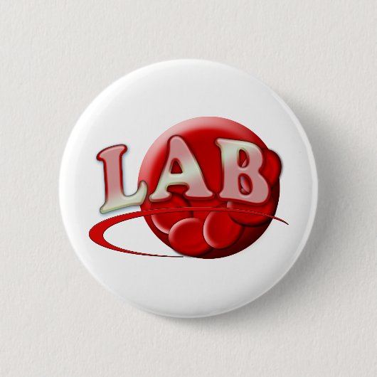 RBC MLT LABORATORY SWOOSH LOGO - MEDICAL KLINICAL BUTTON (Vorderseite)