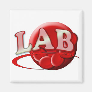 RBC MLT LABORATORY SWOOSH LOGO - MEDICAL KLINICAL MAGNET