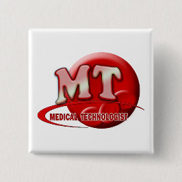 RBC MT LABORATORY SWOOSH LOGO - MEDIZINTECHNIK BUTTON
