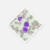 rbcs wbcs Dia Labrador Mikroskophämatologie Serviette (Ecke)