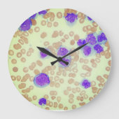 RBCs WBCs Slide Microscope Hämatology Labrador Große Wanduhr (Vorderseite)