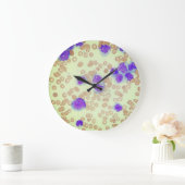 RBCs WBCs Slide Microscope Hämatology Labrador Große Wanduhr (Zuhause)