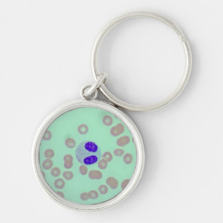 RBCs WBCs Slide Microscope Hämatology Labrador Schlüsselanhänger