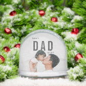 RBest-Vater Ever Minimalistisches Foto Schneekugeln (Weihnachten)