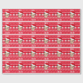 RBG 2020 Ugly Christmas Sweater Geschenkpapier (Flach)