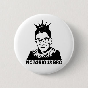 RBG BLACK - Ruth Bader Ginsburg Button