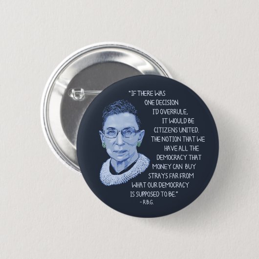 RBG Citizens United Button (Vorne & Hinten)