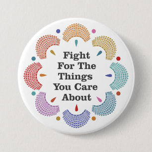 RBG Collar Mandala Button