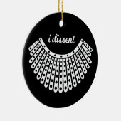 RBG Collar, Ruth Bader Ginsburg, I Dissent Keramik Ornament (Rechts)