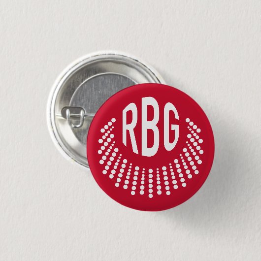 RBG Dissent Necklace | Button | Rot (Vorne & Hinten)