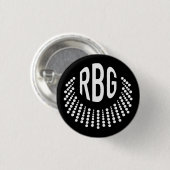 RBG Dissent Necklace | Button | Schwarz (Vorne & Hinten)