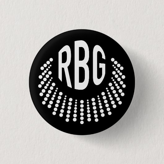 RBG Dissent Necklace | Button | Schwarz (Vorderseite)