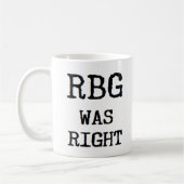 Rbg hatte recht kaffeetasse (Links)