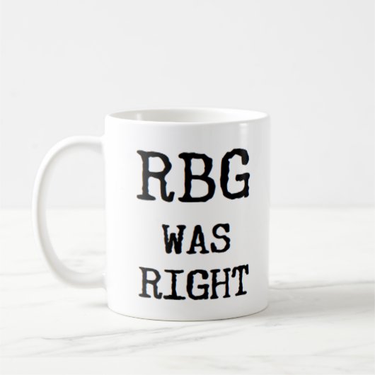 Rbg hatte recht kaffeetasse (Links)