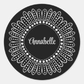 RBG I Dissent Collar, Ruth Bader Ginsburg Runder Aufkleber (Vorderseite)