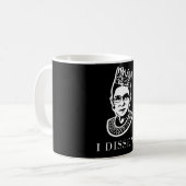 RBG "I Dissent" - Tribut an den Obersten Gerichtsh Kaffeetasse (Vorderseite Links)