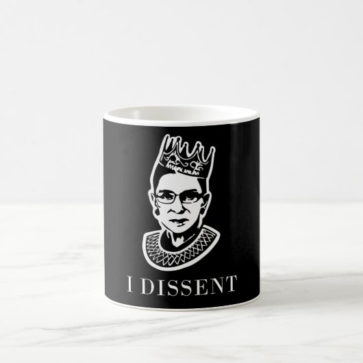 RBG "I Dissent" - Tribut an den Obersten Gerichtsh Kaffeetasse (Mittel)
