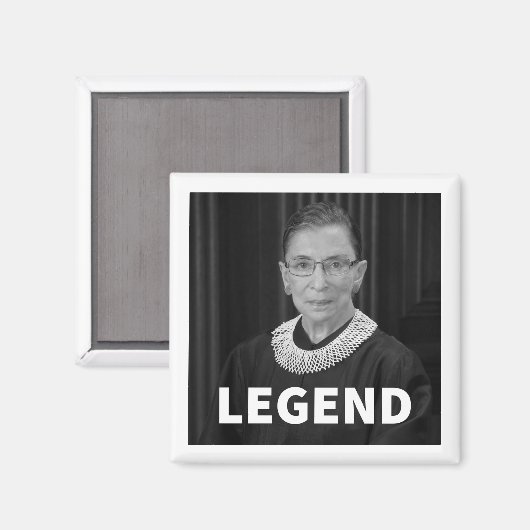 RBG LEGEND Magnet (Ruth Bader Ginsburg) (Vorderseite/Rückseite)
