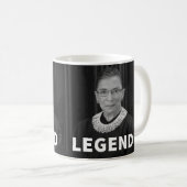 RBG "LEGEND"-Tasse (Ruth Bader Ginsburg) Kaffeetasse (VorderseiteRechts)