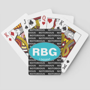 RBG Notoring I Dissent Custom Spielkarten