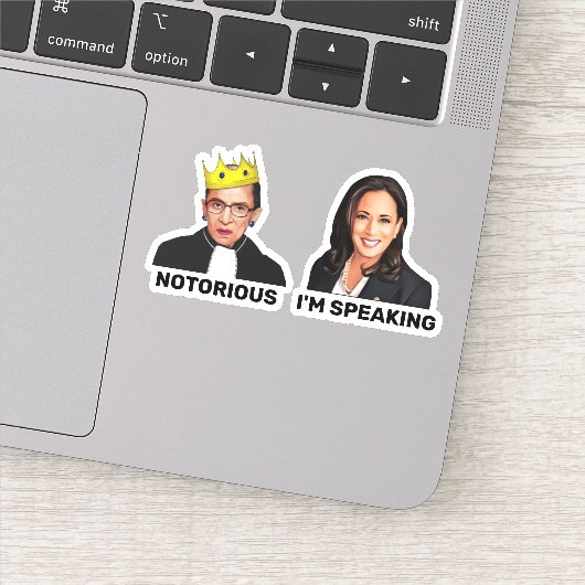 RBG Notorious Kamala Harris I'm Speaking Aufkleber (Detail)