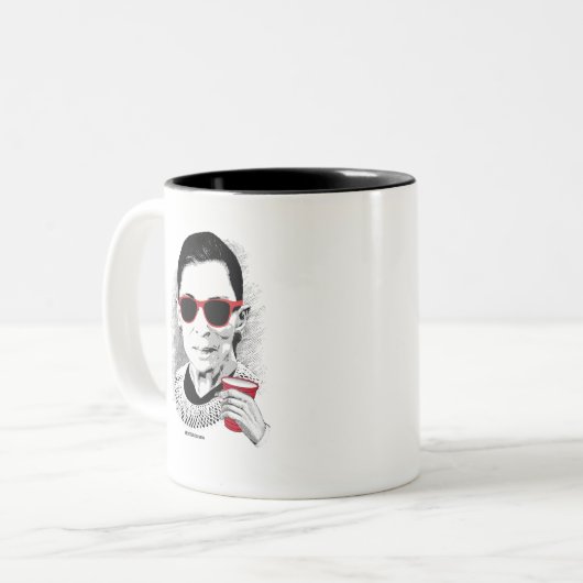 RBG Party-Tier Zweifarbige Tasse (Vorderseite Links)