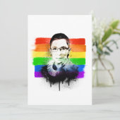 RBG Pride Flag Graffiti Feiertagskarte (Stehend Vorderseite)